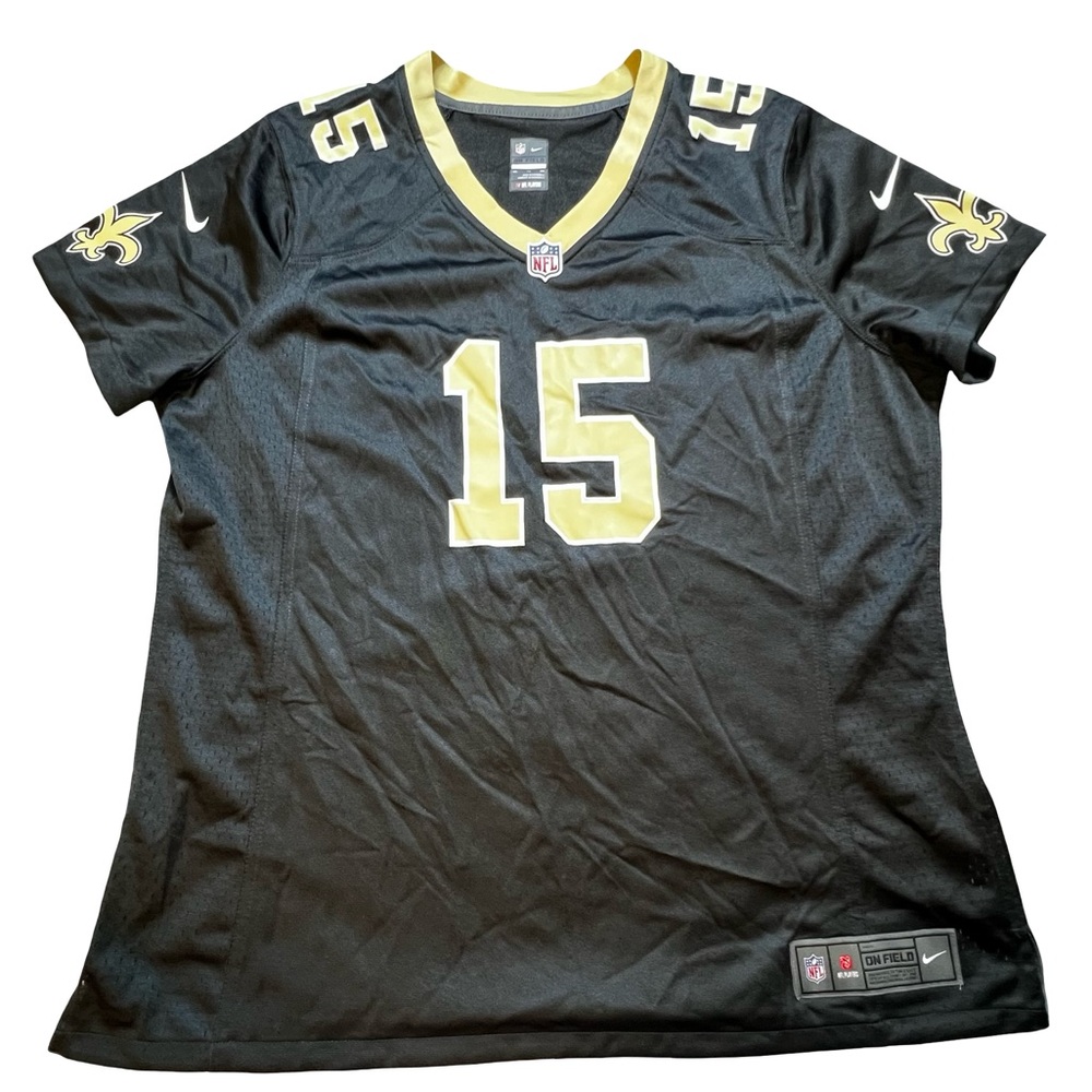 Nike On Field New Orleans‎ Saints #15 TASH fan Jersey Black Gold NFL Players XXL - Picture 2 of 13